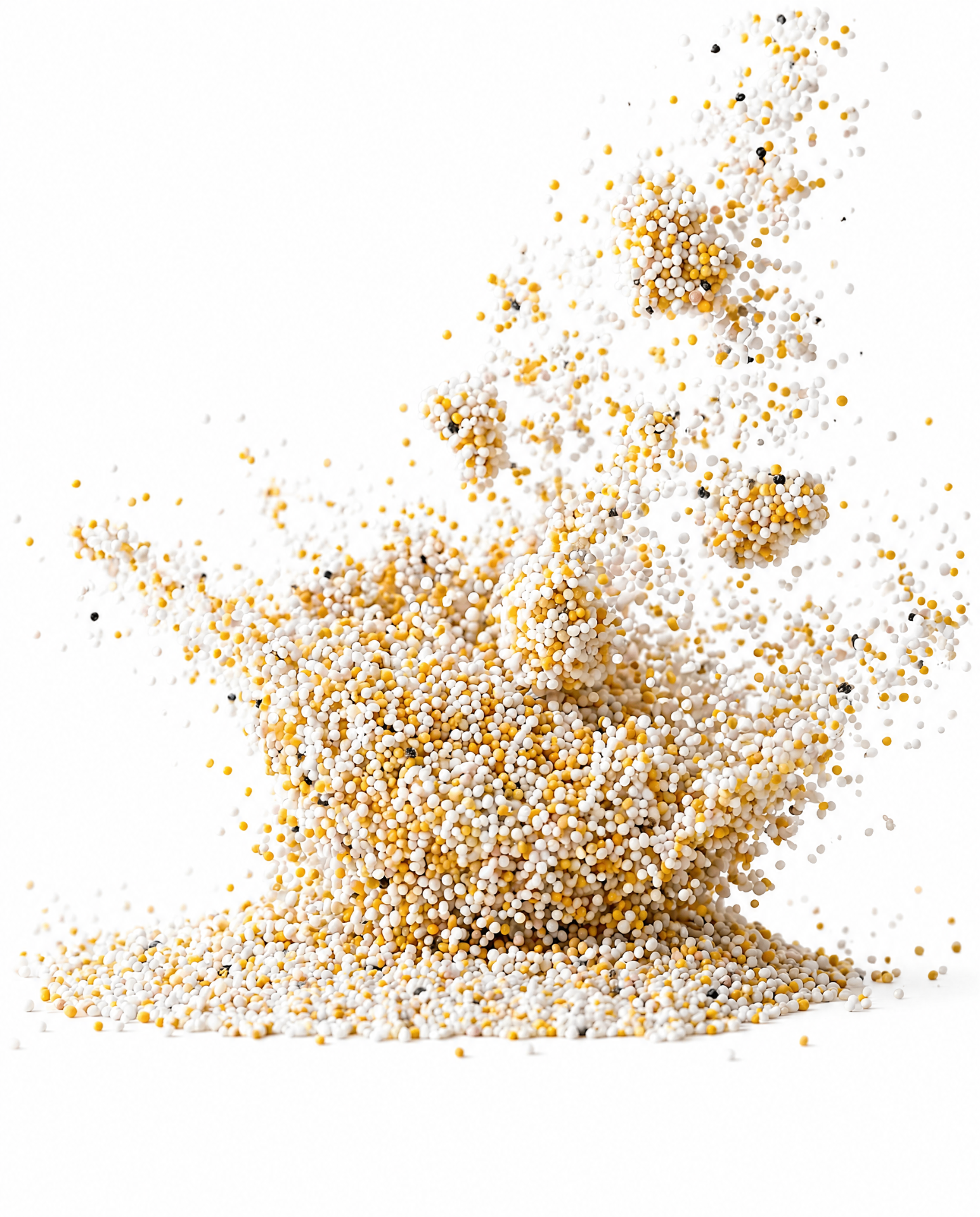 Close-up of Lova microgranules